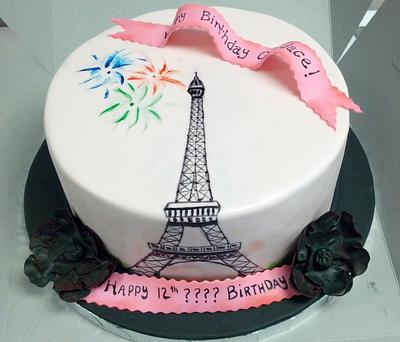 Paris - Cake by Honey Bunny Bake Shop