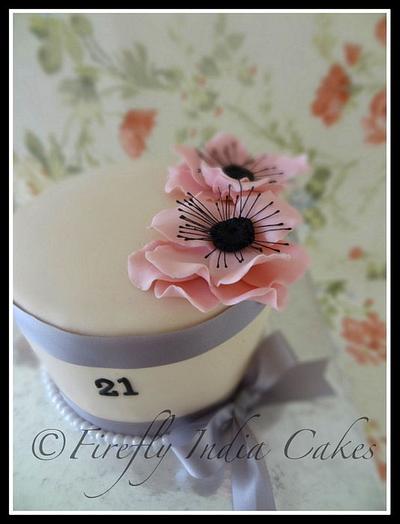 Pink Anemones  - Cake by Firefly India by Pavani Kaur