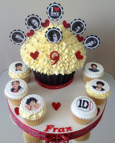 1D Giant cup cake - Cake by Alison's Bespoke Cakes