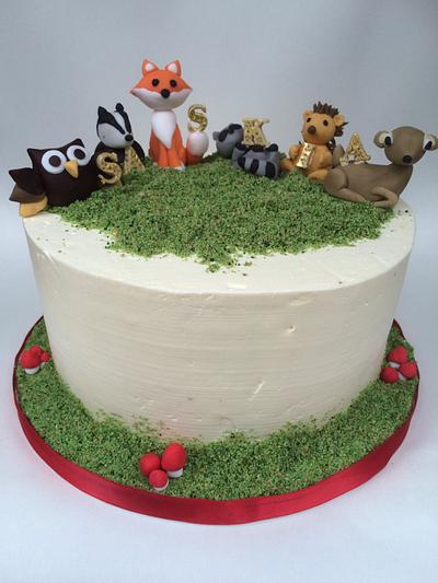 Woodland animal cake - Cake by Sneakyp73