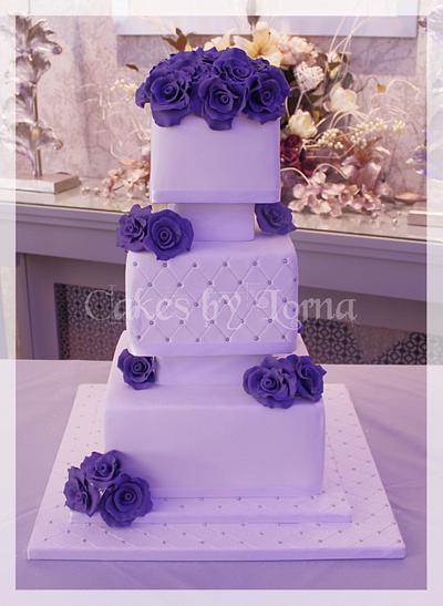 Cadbury Purple Roses - Cake by Cakes by Lorna