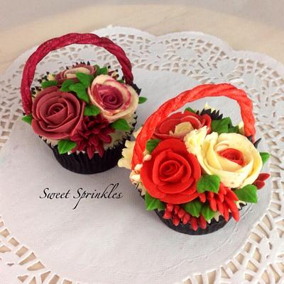 Cupcake Baskets - Cake by Deepa Pathmanathan