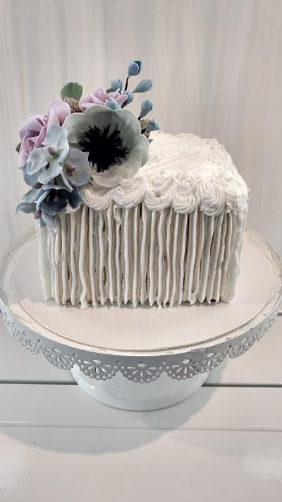 Textured Floral Cake - Cake by Ms. Shawn