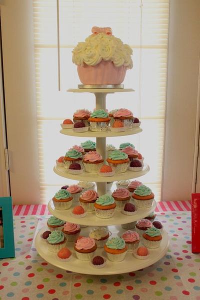 Giant cupcake stand - Cake by Jewell Coleman