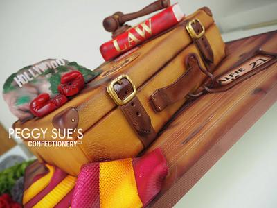 Travel/Suitcase 21st Cake - Cake by PeggySuesCC