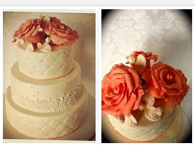 My first wedding cake! - Cake by Heidi