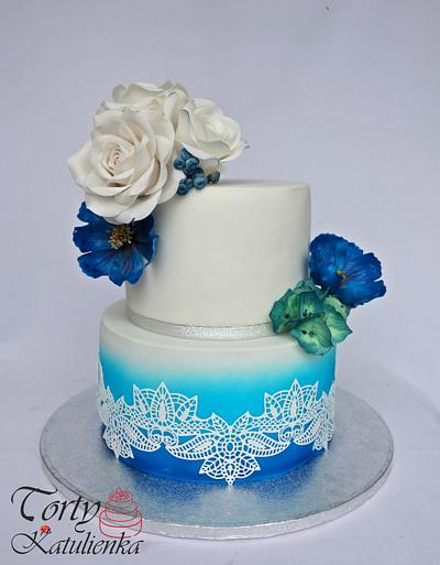 Nice in Blue  - Cake by Torty Katulienka
