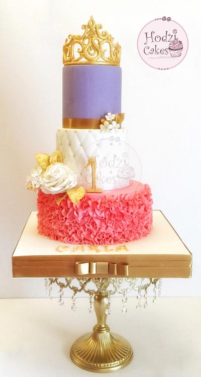 Princess Carla 1st Birthday Cake👑💖🌷 - Cake by Hend Taha-HODZI CAKES