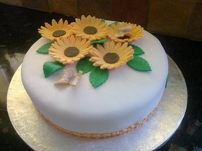 sunflowers - Cake by nannyscakes