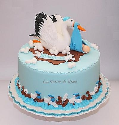 Stork cake - Cake by Cake boutique by Krasimira Novacheva