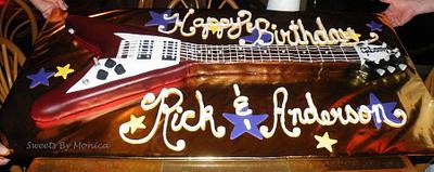 Gibson Flying V Guitar - Cake by Sweets By Monica