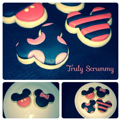 Mickey and Minnie Cookies - Cake by Truly Scrummy