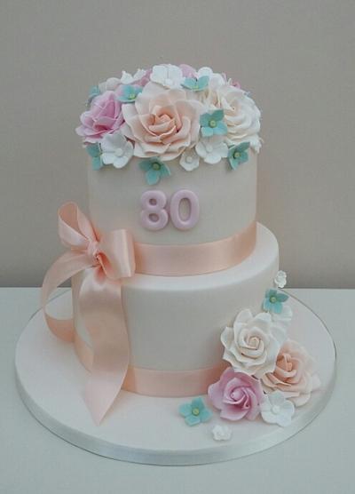 Pretty Pastel Blooms - Cake by The Buttercream Pantry