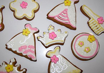 Pretty Pink & Yellow Cookies - Cake by Sweetz Cakes