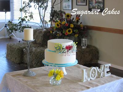 Wildflower Wedding  - Cake by Sugarart Cakes