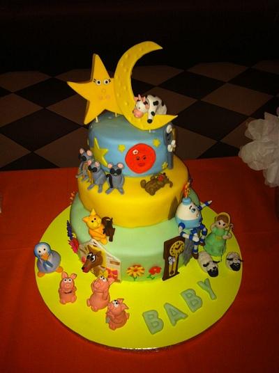 Nursery Rhyme baby shower cake - Cake by WANDA