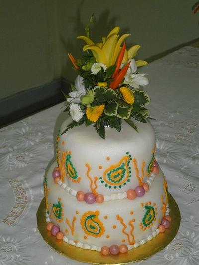 Tropical Wedding Cake - Cake by caymancake