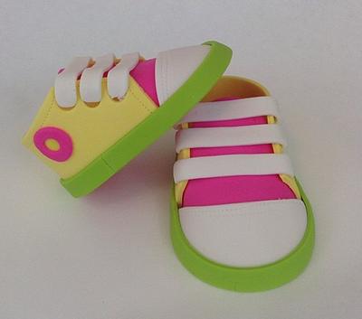 Spring Baby Sneakers - Cake by Xiomara Ortiz-Bevel
