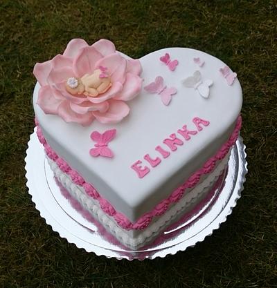 Christening cake for girl - Cake by AndyCake