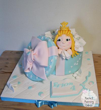 Princess in a Gift Box Cake - Cake by Rachel Manning Cakes
