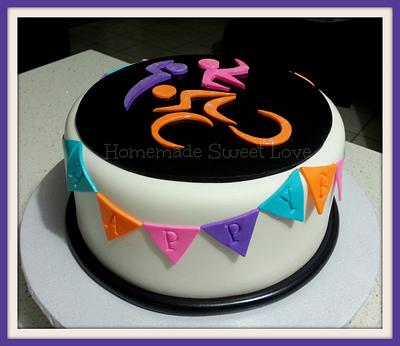 Triathlon Cake  - Cake by  Brenda Lee Rivera 
