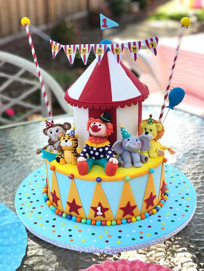 Carnival First Birthday  - Cake by Ventidesign Cakes