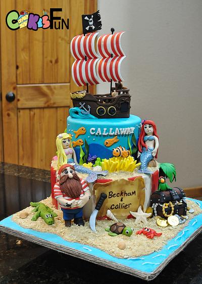 Pirates and Mermaids - Cake by Cakes For Fun