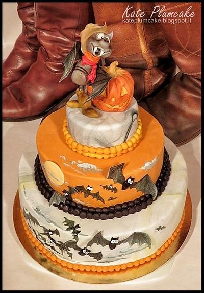 Halloween bat country cake - Cake by Kate Plumcake