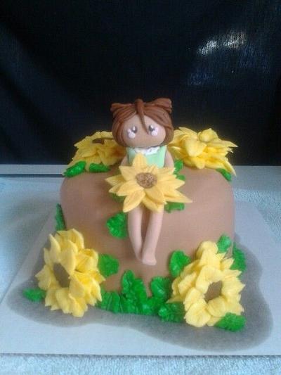 Sunflower girl  - Cake by Jennifer 