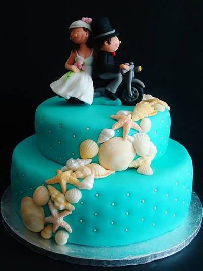 Sea Wedding Cake - Cake by Vania Costa