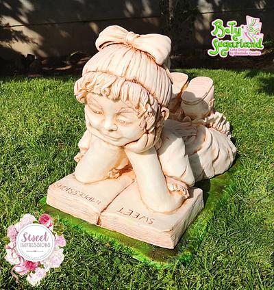 Little Girl's Statue - Sweet Impressions - Cake by Bety'Sugarland by Elisabete Caseiro 