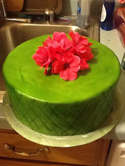 Green wedding cake - Cake by Lisa Zaehler-  Z Kitchen Zink Cakes