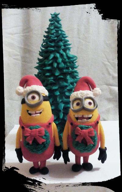Christmas minions... - Cake by Petra