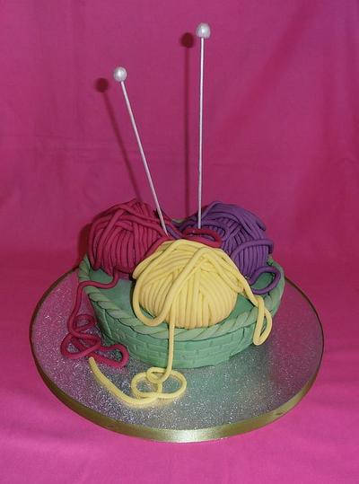 knitting basket cake - Cake by Le Cupcakes della Marina