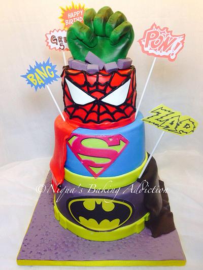 Superhero Cake - Cake by Cake'D By Niqua