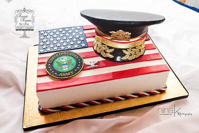 Army Promotion Cake - Cake by Joy Thompson at Sweet Treats by Joy