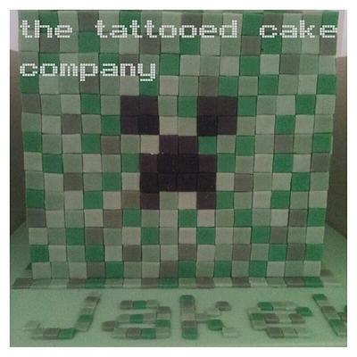 Minecraft creeper cake - Cake by TattooedCake