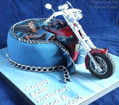 Custom Motorbike - Cake by Mother and Me Creative Cakes