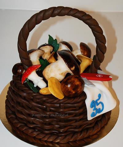 mushrooms basket - Cake by katarina139