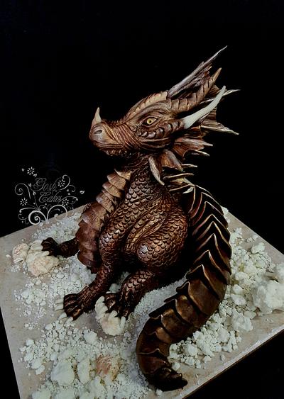 Chocolate Dragon - Cake by GoshCakes