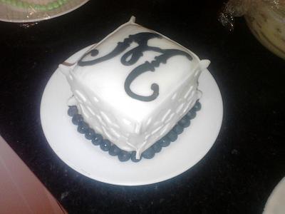 Mothers Day Monogram Cake - Cake by Claire Sullivan