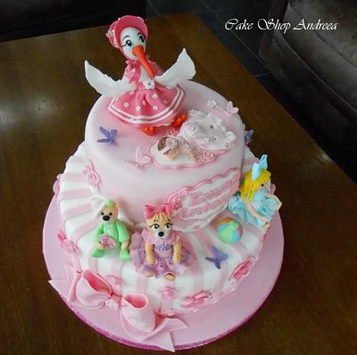 christening cake for Emma Antonia - Cake by lizzy puscasu 