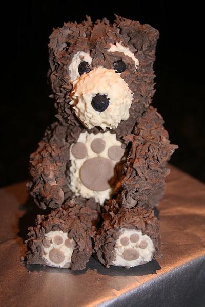 Charlie Bear Cake Topper - Cake by Kingfisher Cakes and Crafts