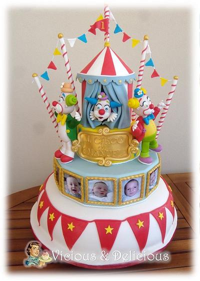 Emanuele's circus - Cake by Sara Solimes Party solutions