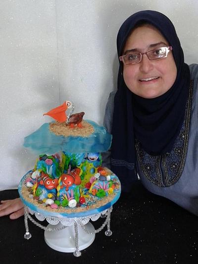 My participation in the collaboration of Finding Nemo , hope you like it ❤️ - Cake by Zahraa Fayyad
