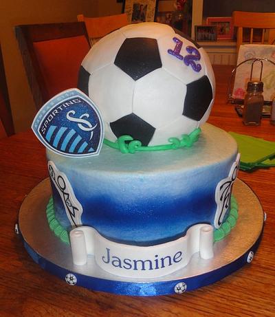 Soccer Birthday - Cake by Rosalynne Rogers