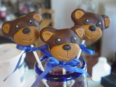 Teddy Bear Cake Pops - Cake by Jeana Byrd
