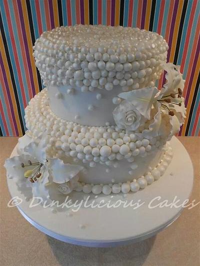 Pearl wedding anniversary - Cake by Dinkylicious Cakes