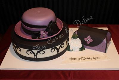 Hat Cake for a 80th Birthday - Cake by Debra