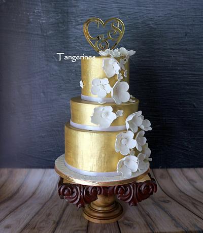 Golden wedding cake - Cake by tangerine